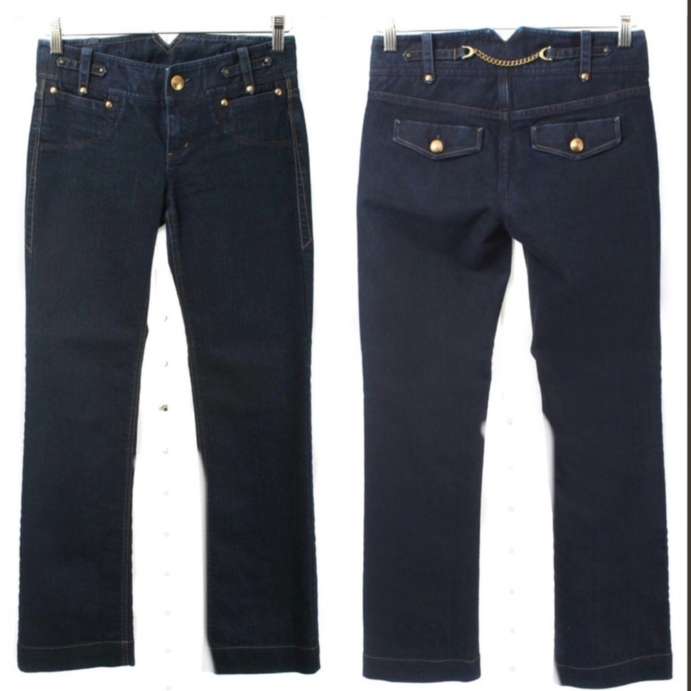 A/X Armani Exchange Women's Dark Indigo Straight Leg Jeans, 6